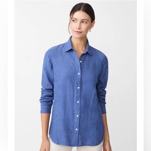 J. McLaughlin Britt Blouse - 100% Linen - NWT